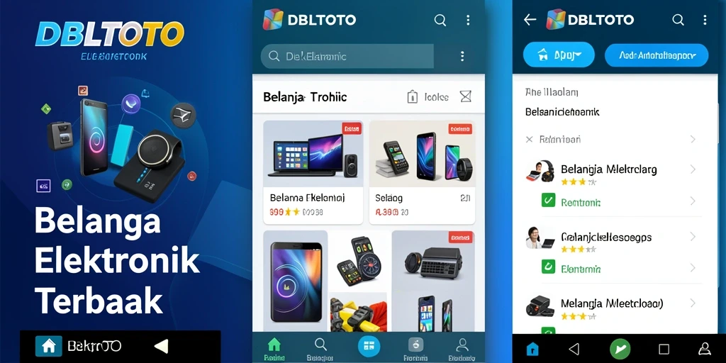 Tampilan antarmuka user-friendly dari aplikasi DBLTOTO untuk belanja elektronik.