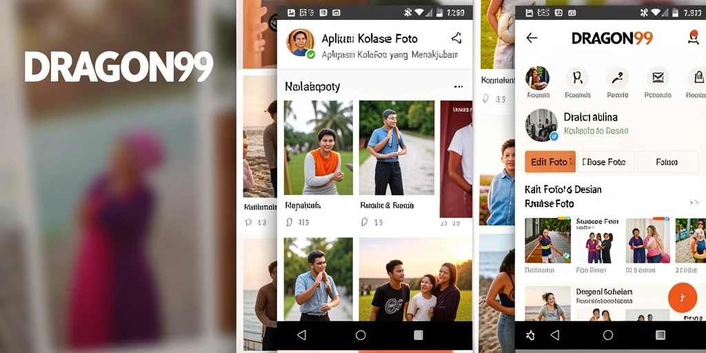 Screenshot DRAGON99 menampilkan antarmuka kolase foto yang menarik dan user-friendly.