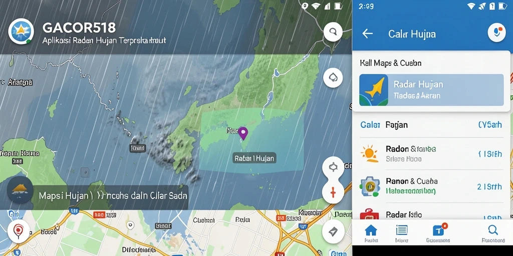 Antarmuka GACOR518 menampilkan radar hujan yang jelas dan informatif.