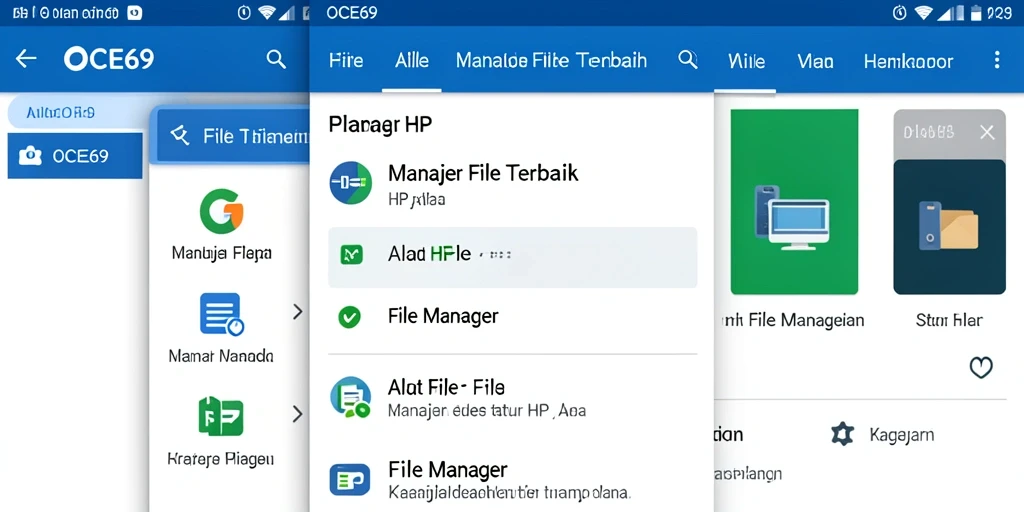 Tampilan antarmuka OCE69 yang sederhana dan mudah digunakan.