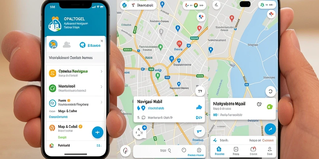 Tampilan antarmuka OPALTOGEL yang memudahkan navigasi mobil.
